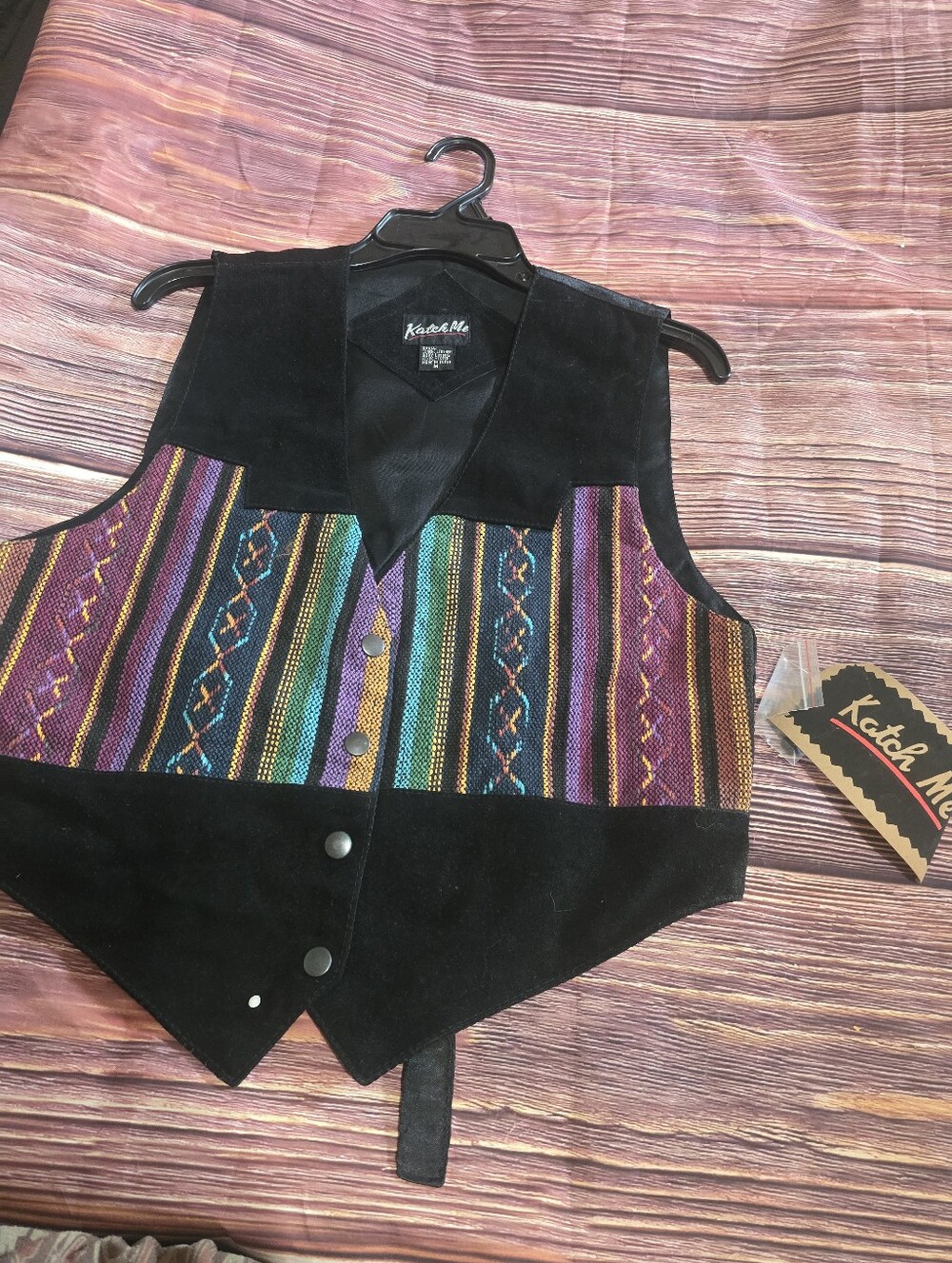 Womans VTG Western Vest Katch Me Brand NWT $35